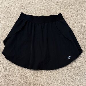 Varsity Black Skort